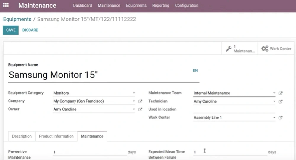 Odoo ERP Systems Dubai UAE - Maintenance